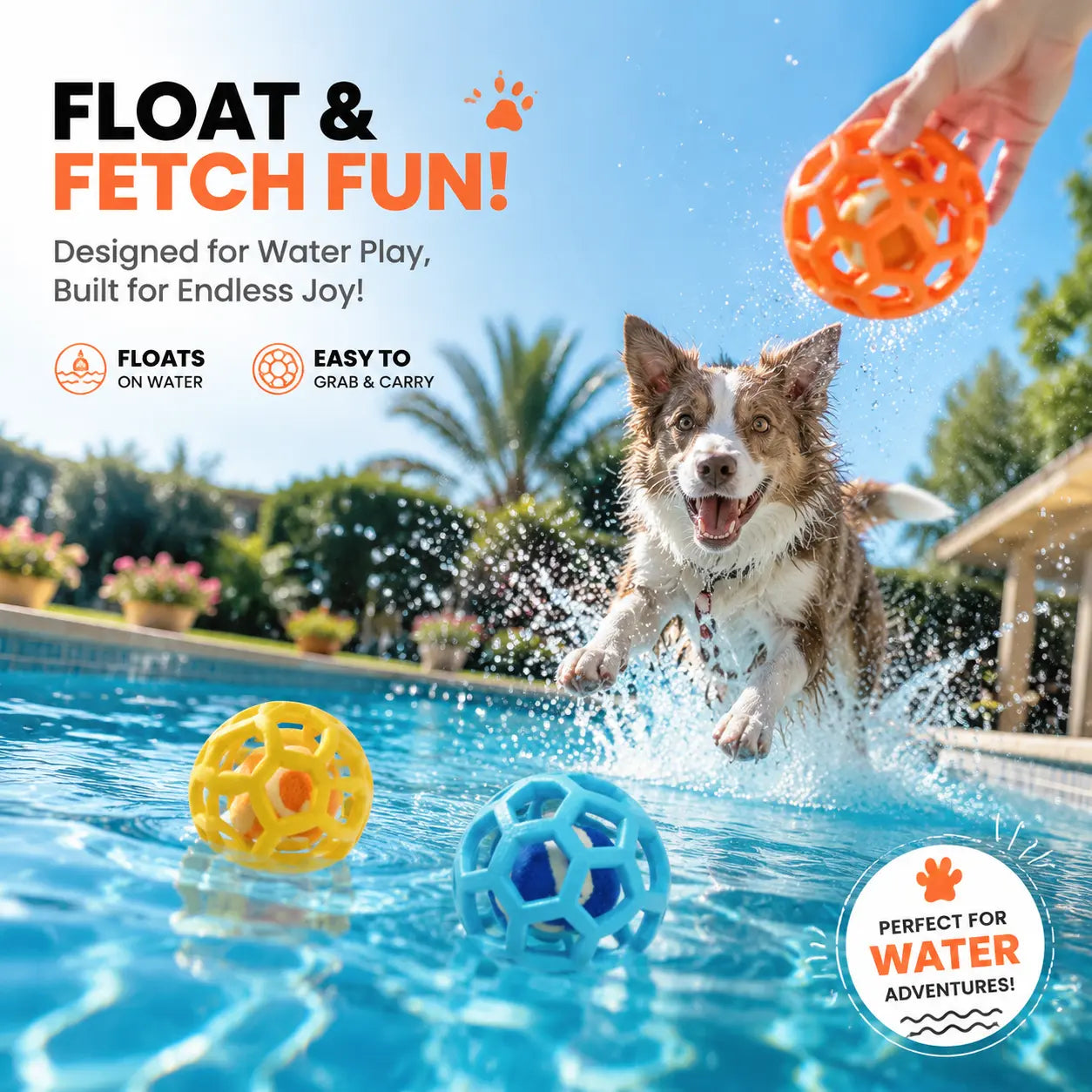 3-Pack Soft TPR Hollow Dog Toy Balls with Integrated Tennis Ball for Interactive Fetch and Dental Care, Ideal for Small to Large Dogs for Indoor and Outdoor Play