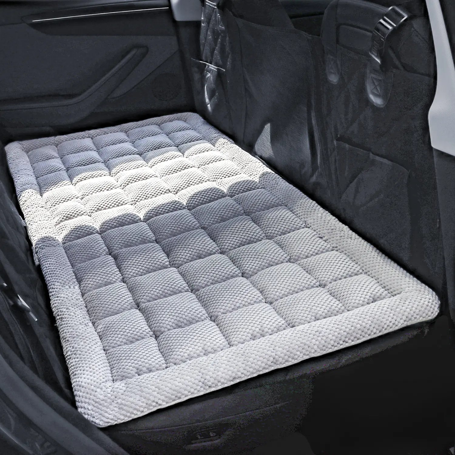 REEVAA Extra-Thick Chew-Resistant Dog Bed Mat for Car Backseat, 54x24x1.8 Inch, Ideal for Trucks and SUVs, Grey