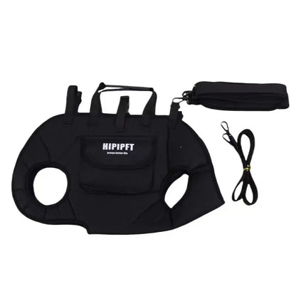 Portable Pet Carrier, Breathable Outdoor Travel Bag for Dog and Cat, Adjustable Shoulder Strap, Lightweight Travel Gear, Brown / Black